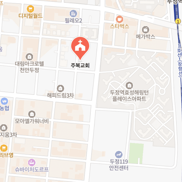 주복교회지도